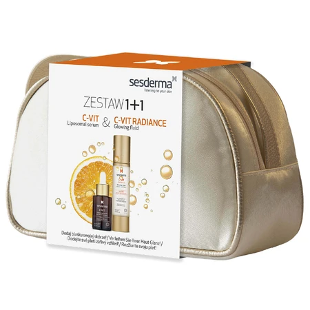 Sesderma C-Vit kit, липосомная сыворотка для лица, 30 мл + C-Vit Radiance, осветляющий крем для лица, 50 мл: цены и характеристики