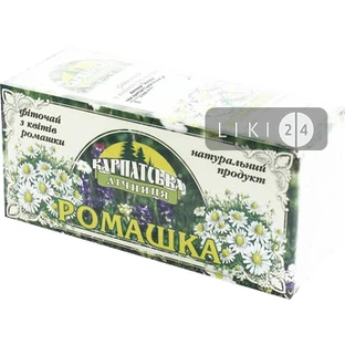 Фиточай Карпатская Лечебница Ромашка пакет 1 г 25 шт