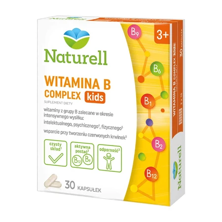 Naturell Вітамінний комплекс B Kids, для дітей від 3 років, 30 капсул: ціни та характеристики