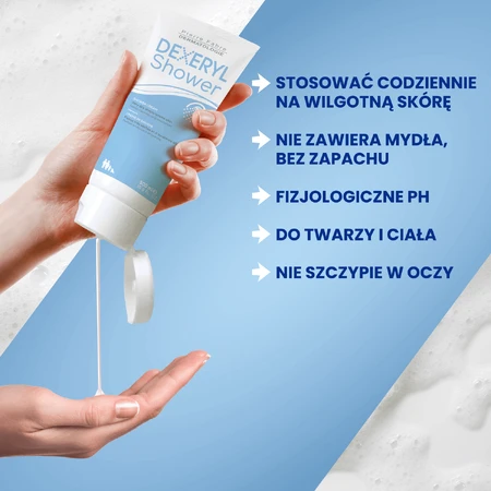 Крем для душу Dexeryl для немовлят, дітей та дорослих, дуже сухої та атопічної шкіри, 200 мл: ціни та характеристики