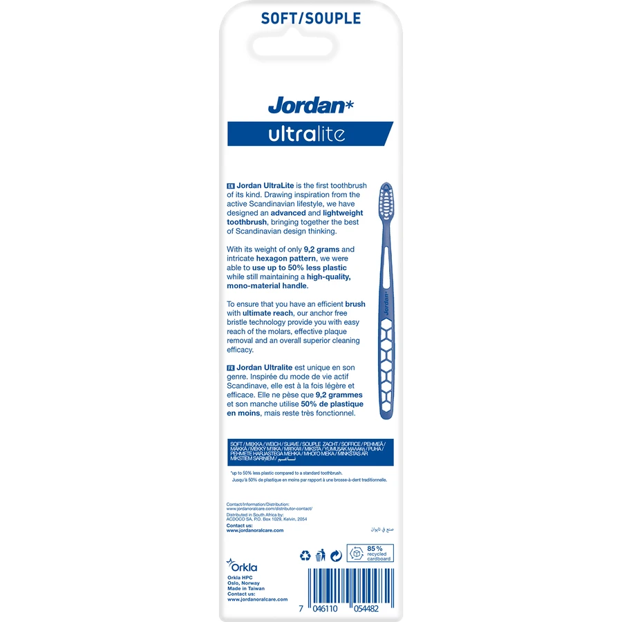 Jordan Ultralite Soft, зубная щетка для зубов, слюда, 2 шт.: цены и характеристики