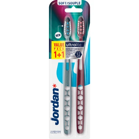 Jordan Ultralite Soft, зубная щетка для зубов, слюда, 2 шт.: цены и характеристики