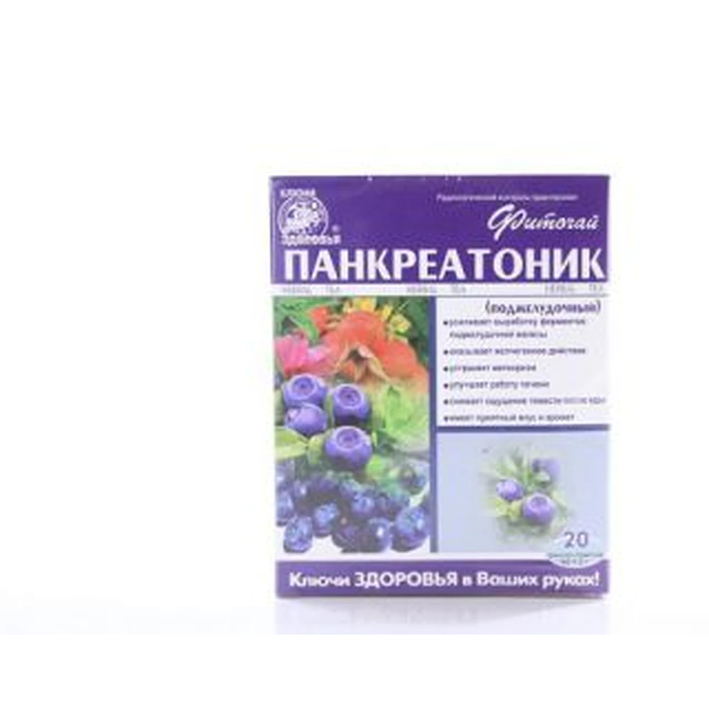 Фіточай Ключі здоров'я Панкреатонік фільтр-пакет 1.5 г 20 шт: ціни та характеристики