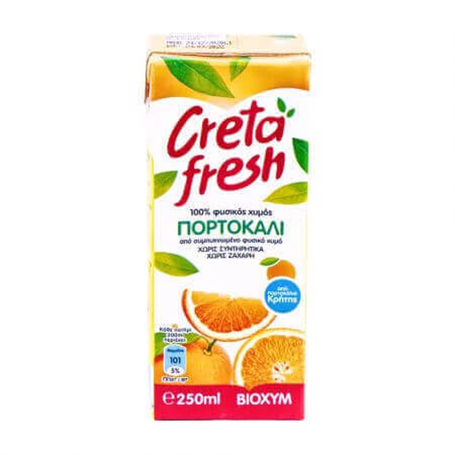 Натуральний апельсиновий сік, 250 мл, Creata Fresh: ціни та характеристики