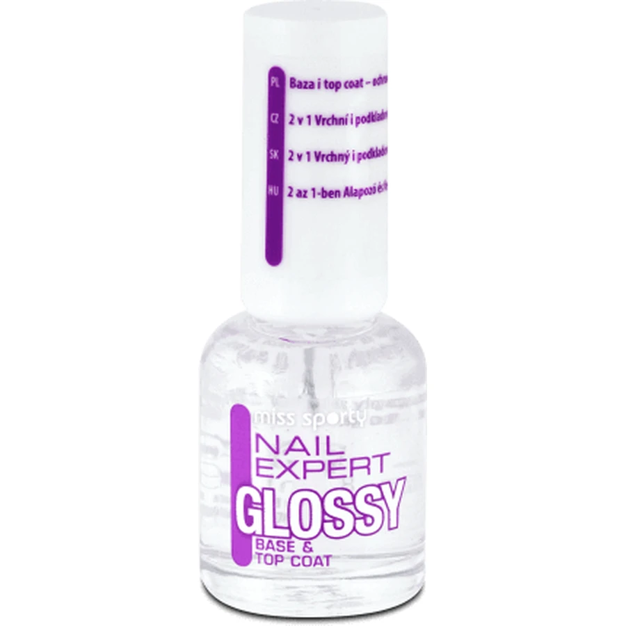 Miss Sporty Nail Expert Глянцевое базовое и верхнее покрытие, 8 мл: цены и характеристики