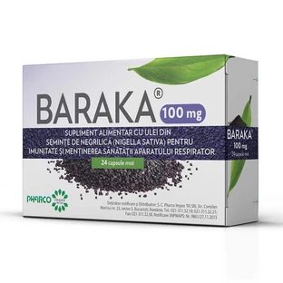 Барака 100 мг, 24 м'які капсули, Pharco