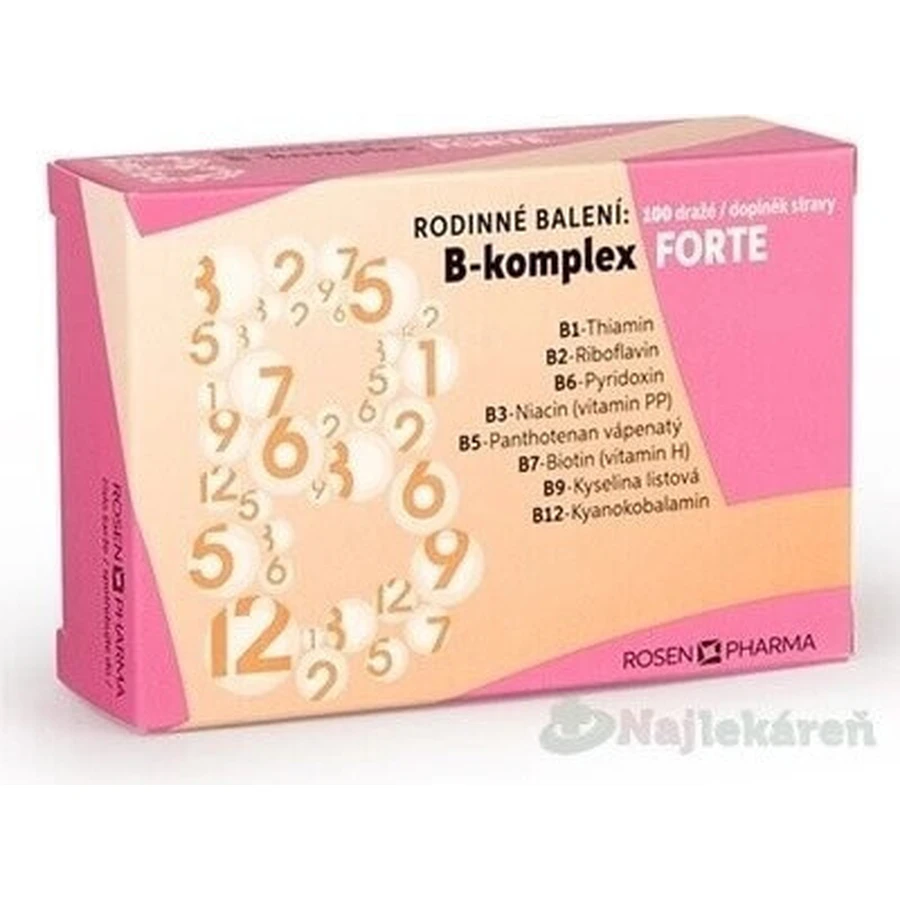 RosenPharma B-Komplex FORTE Семейная упаковка 1×100 шт, драже: цены и характеристики