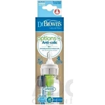 Dr.BROWN'S DOG FAA OPTIONS+ 120 мл 1×1 шт, узкий, 0M+, антиколиковый, пластик, белый: цены и характеристики