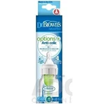 Dr.BROWN'S DOG FAA OPTIONS+ 120 мл 1×1 шт, узкий, 0M+, антиколиковый, пластик, белый: цены и характеристики