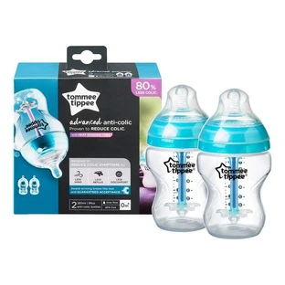Набір з 2 пляшечок з системою вентиляції, 260 мл, Tommee Tippee