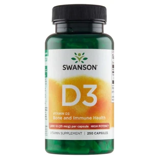 Swanson D3, витамин D 1000 МЕ, 250 капсул