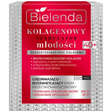 Bielenda Collagen Facial Stimulator 40+, відновлюючий крем проти зморшок, 50 мл: ціни та характеристики