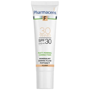Pharmaceris F, Минеральный матирующий дермо-флюид, SPF 30, Загорелый 30, 30 мл
