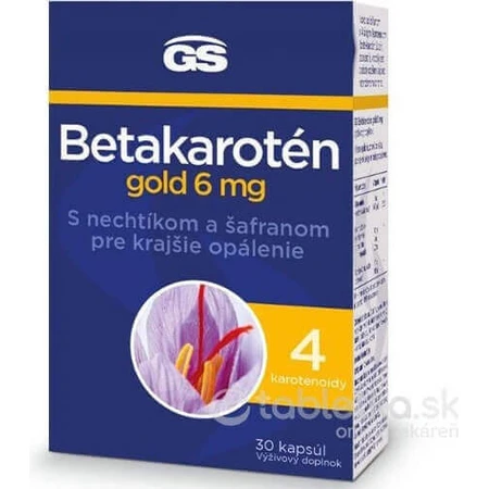 GS Бетакаротин золото 6 мг 1×30 капсул, харчова добавка: ціни та характеристики