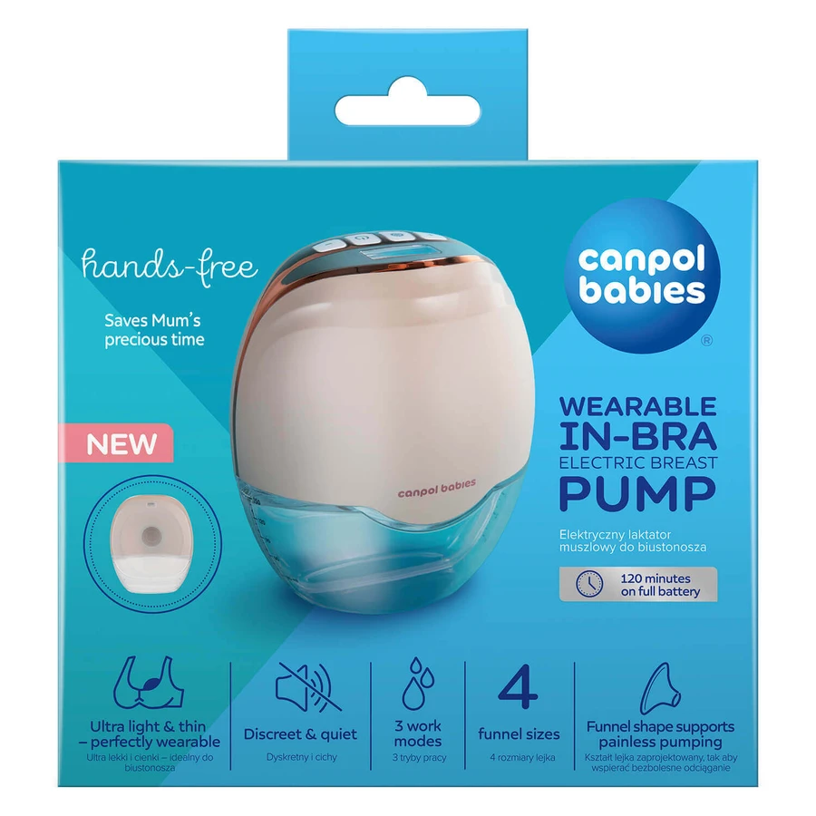 Молоковідсмоктувач Canpol Babies Hands-Free 20/100 електричний, бездротовий: ціни та характеристики