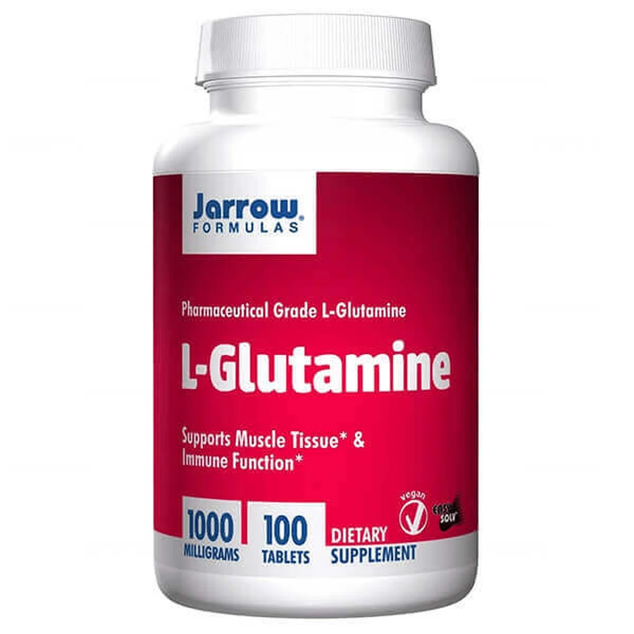 Jarrow Formulas L-Glutamine, глютамин 1000 мг, 100 таблеток: цены и характеристики