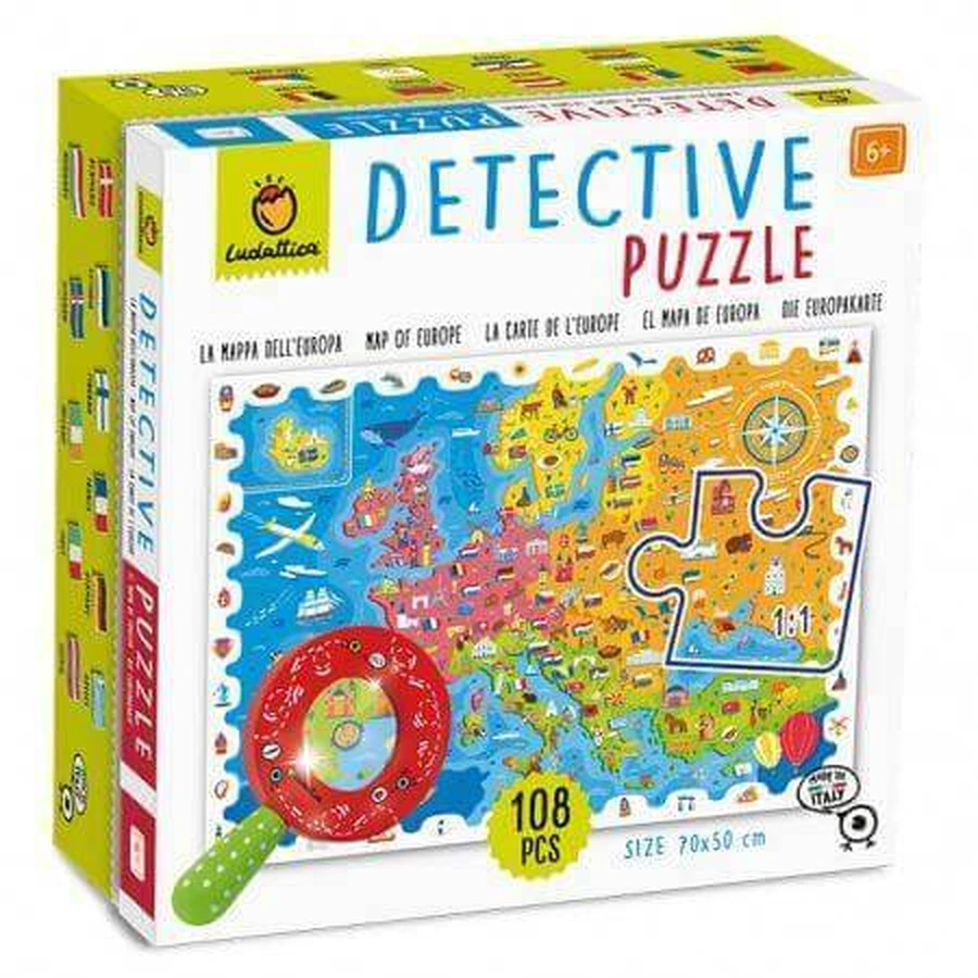 Маленький детектив Пазл Карта Европы, Ludattica: цены и характеристики