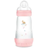 MAM Perfect Start Anti-Colic, антиколиковая бутылочка, с силиконовой соской, Sealife, девочка, с 2 месяцев, 260 мл
