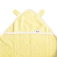 Рушник з капюшоном та вушками для немовлят, 100x100 см, екрю, Tuxi Brands