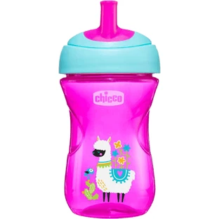Кружка Chicco Advanced з солом'яним мундштуком для рук 12м+ 266 мл