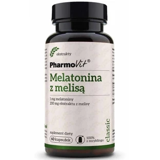 Мелатонін з мелісом 60 капсул Pharmovit Classic