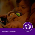 Avent Ultra Air Night, пупс, силіконовий, симетричний, темно-квітковий, дівчинка, SCF376/14, 6-18 місяців, 2 пупси: ціни та характеристики