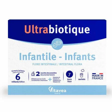 Пробіотик Infantile Ultrabiotique, 7 пакетиків, Vitavea Sante: ціни та характеристики