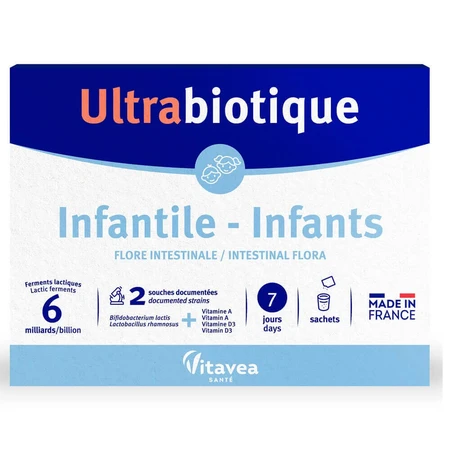 Пробіотик Infantile Ultrabiotique, 7 пакетиків, Vitavea Sante: ціни та характеристики