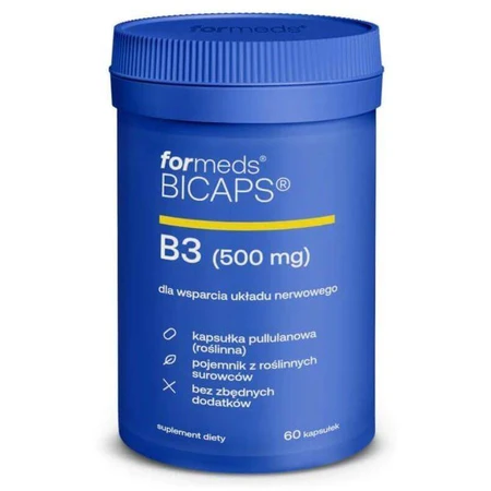 Bicaps Витамин B3 Ниацин 500 мг (60 капсул) капсулы ниацина, Formeds: цены и характеристики