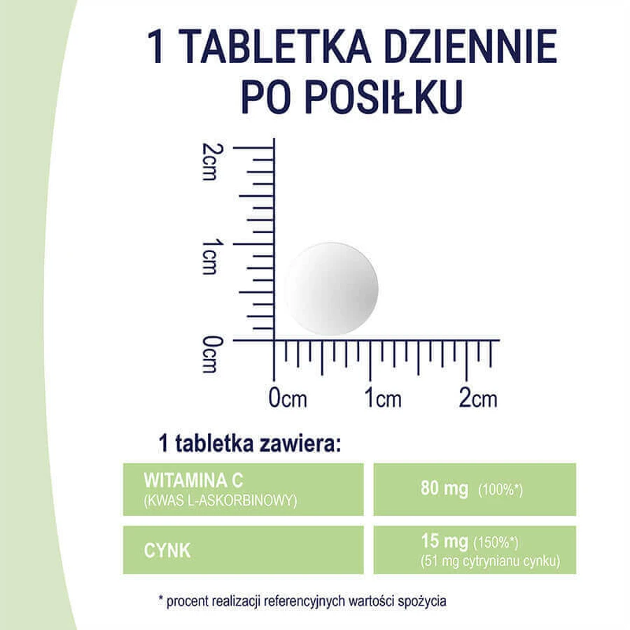 Naturell Organic Zinc + C, 60 таблеток + 40 таблеток безкоштовно ЗАБРУДНЕНА УПАКОВКА: ціни та характеристики