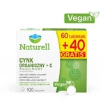 Naturell Organic Zinc + C, 60 таблеток + 40 таблеток безкоштовно ЗАБРУДНЕНА УПАКОВКА: ціни та характеристики