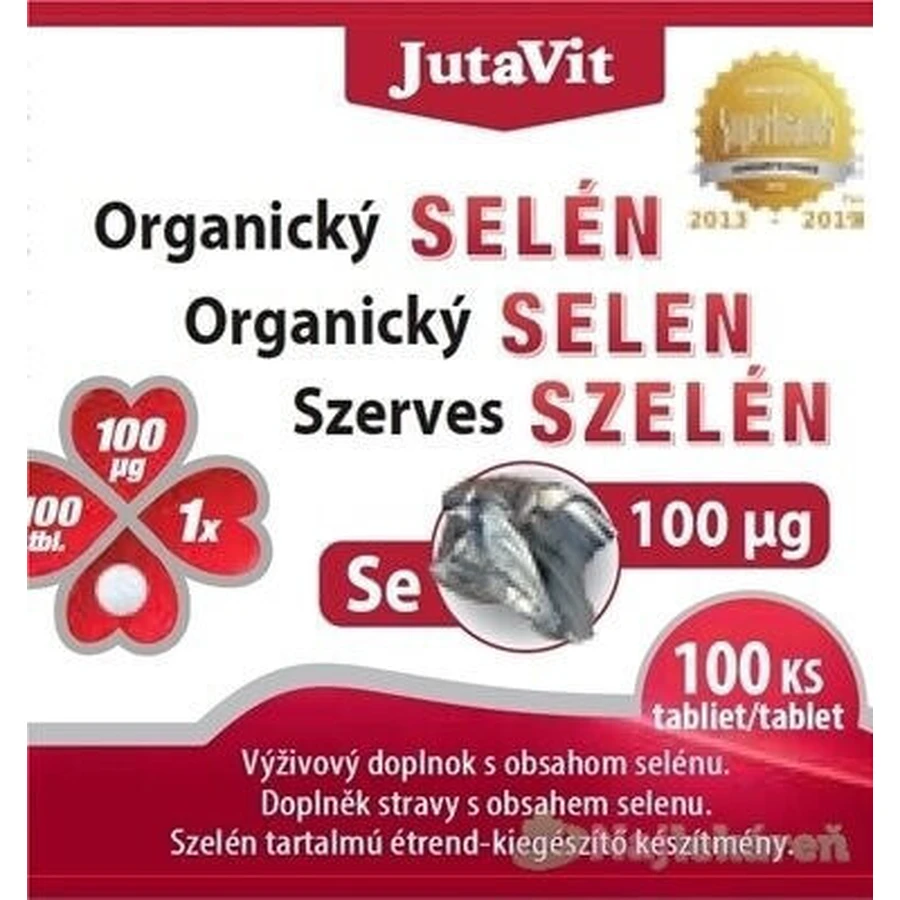 JutaVit Органический селен 100 мкг 1×100 табл, пищевая добавка: цены и характеристики