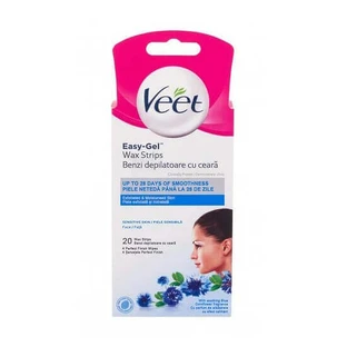 Восковые полоски для депиляции лица, 20 штук, Veet