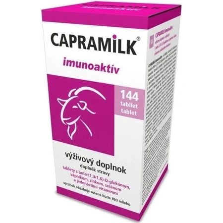 КАПРАМИЛК® иммуноактивный 1×144 шт, пищевая добавка: цены и характеристики