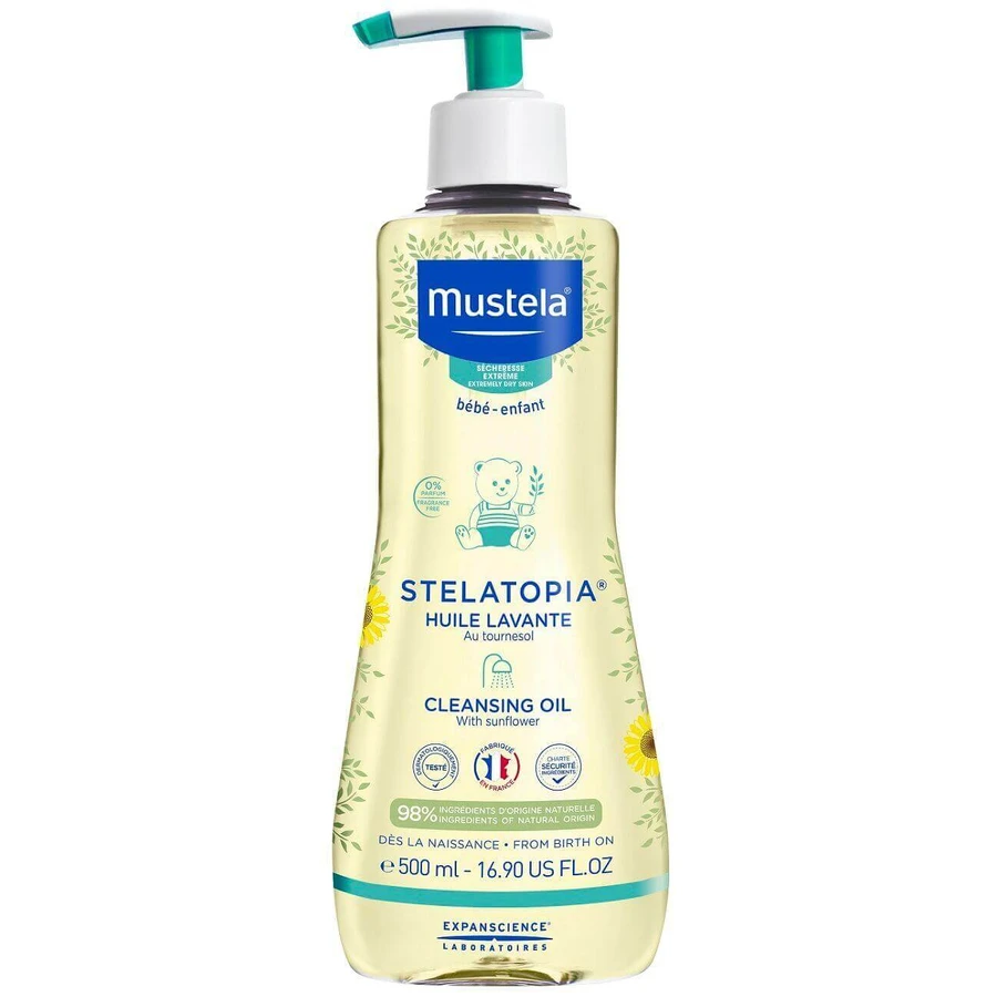 Олія Mustela Stelatopia освітлююча для шкіри, схильної до атопії 500 мл: ціни та характеристики
