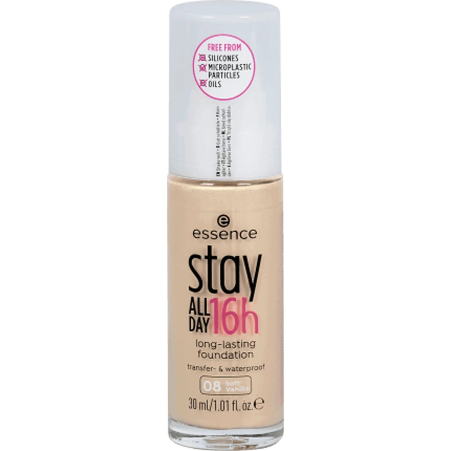 Essence Cosmetics Stay All Day 16h 16h Long-Lasting Foundation 08 Soft Vanilla, 30 мл: цены и характеристики