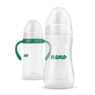 Neno Bottle, пляшечка проти кольок для годування та навчання пити, з соскою та дихальною трубкою, від 6 місяців, 300 мл