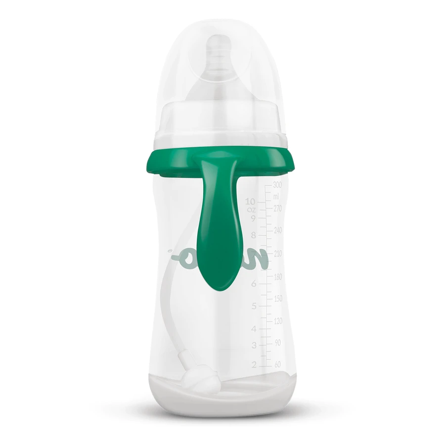 Neno Bottle, пляшечка проти кольок для годування та навчання пити, з соскою та дихальною трубкою, від 6 місяців, 300 мл: ціни та характеристики