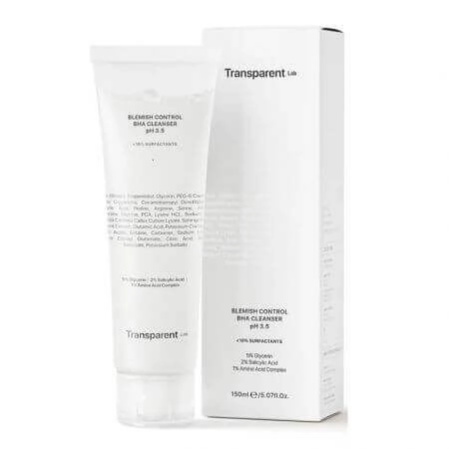 Очищувач Blemish Control BHA Cleanser, 150 мл, Transparent Lab: ціни та характеристики