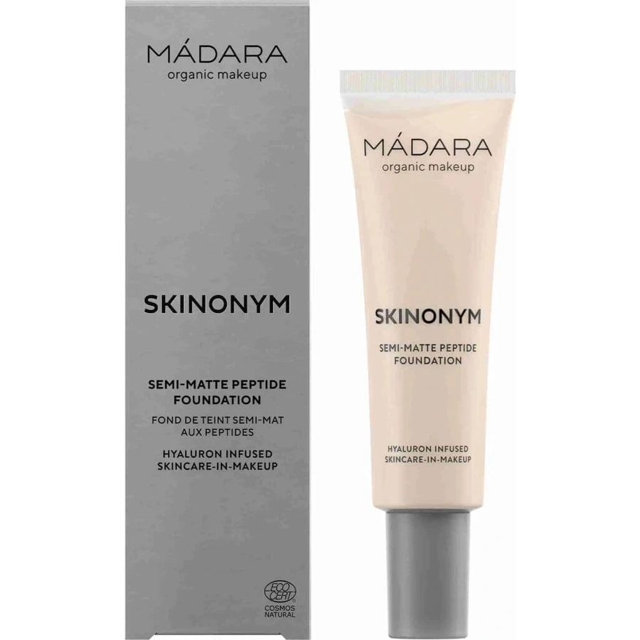 MÁDARA SKINONYM Напівматовий макіяж з пептидами Porcelain 1×30 мл, Натуральна сертифікована косметика: ціни та характеристики