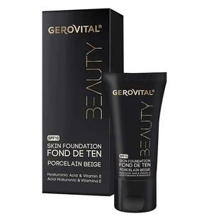 Порцеляново-бежевий тональний крем, 30 мл, Gerovital Beauty