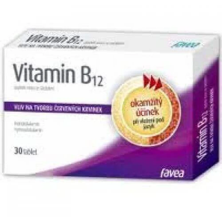 Favea VITAMIN B-12, 30 таблеток: ціни та характеристики
