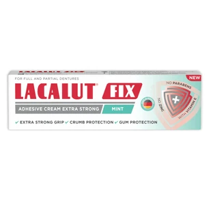 Адгезивный крем Lacalut Fix Mint, 40 г, Theiss Naturwaren