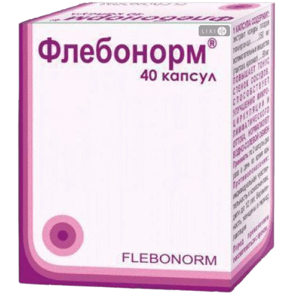 Флебонорм капсулы, №40: цены и характеристики