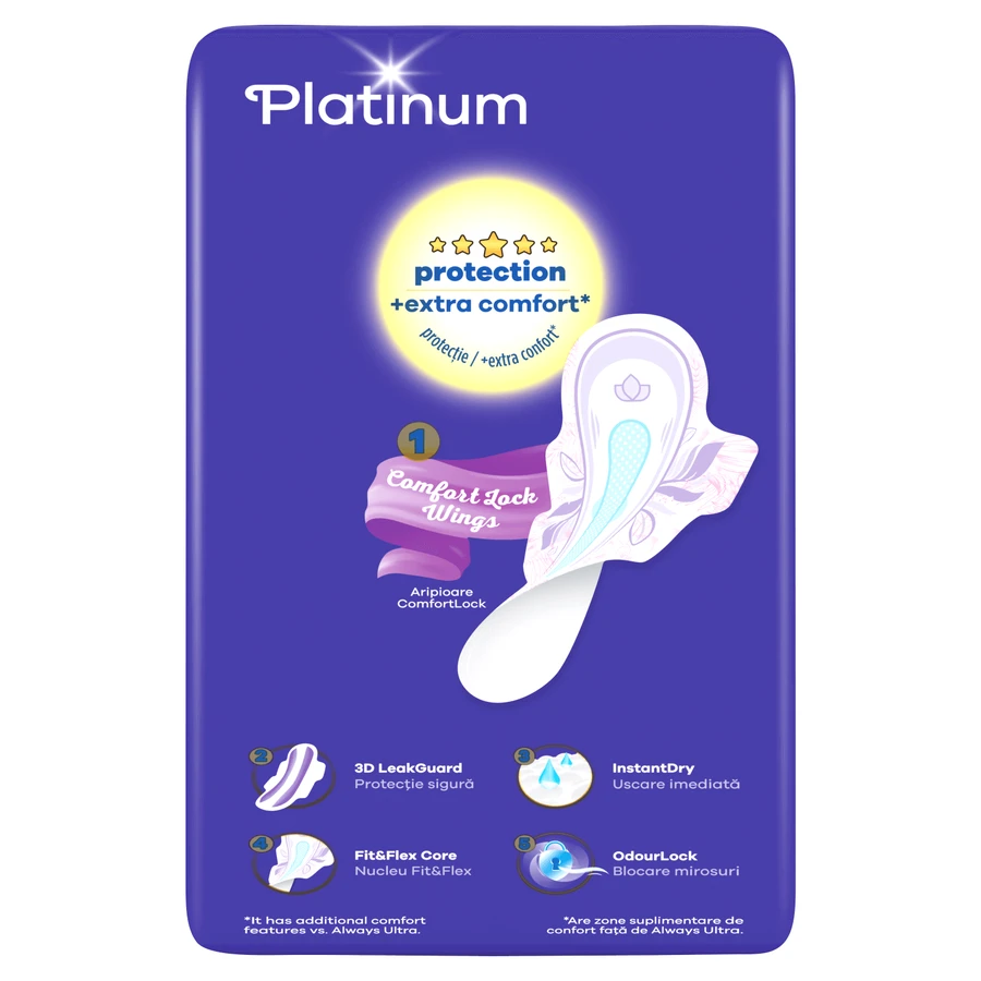 Always Platinum, гигиенические салфетки с крылышками, размер 2, супер, 26 штук: цены и характеристики