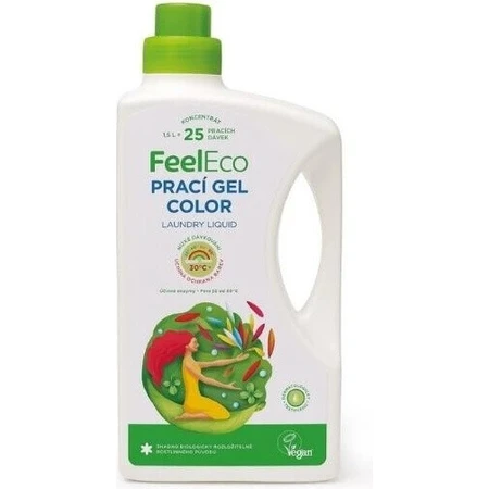 Гель для прання Feel Eco кольоровий 1×1500 мл, для кольорового відбілювання: ціни та характеристики