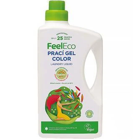 Гель для прання Feel Eco кольоровий 1×1500 мл, для кольорового відбілювання: ціни та характеристики