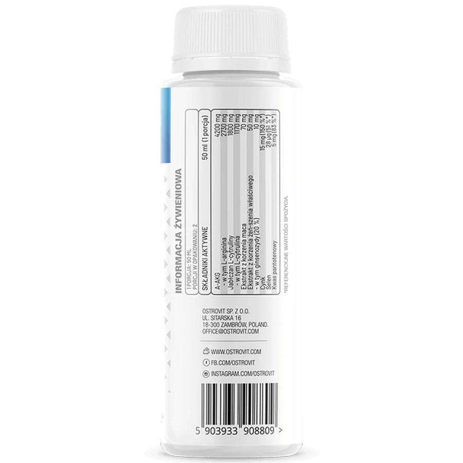 OstroVit Sex Pro Shot, со вкусом грейпфрута, 100 мл: цены и характеристики