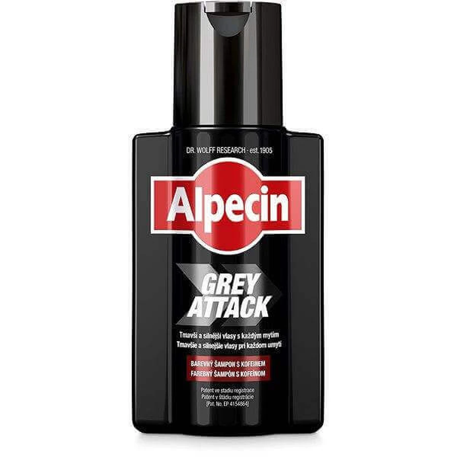 ALPECIN Grey Attack Shampoo 1×200 мл, шампунь проти сивини: ціни та характеристики