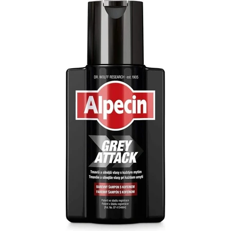 ALPECIN Grey Attack Shampoo 1×200 мл, шампунь проти сивини: ціни та характеристики